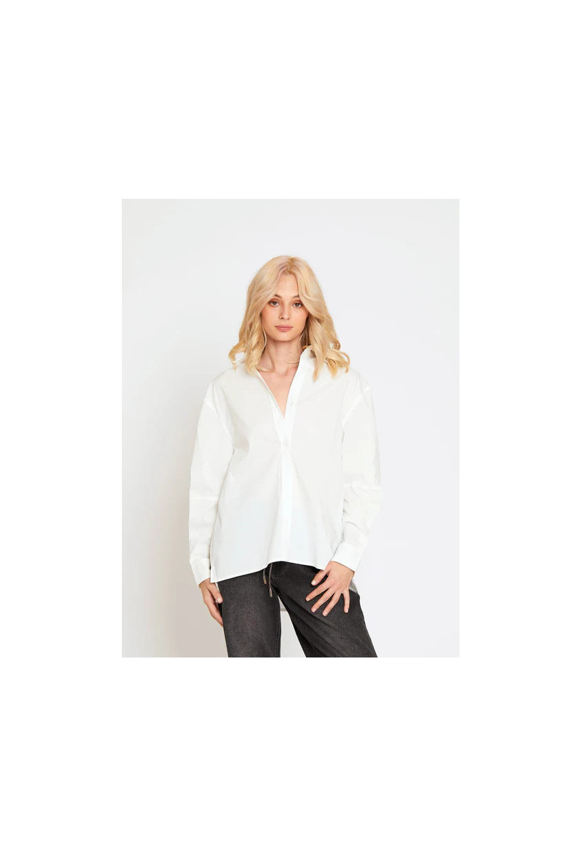 TOP CHEMISE DARIA BLANCHE