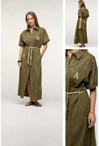 LEONARDO Cotton Stretch Dress