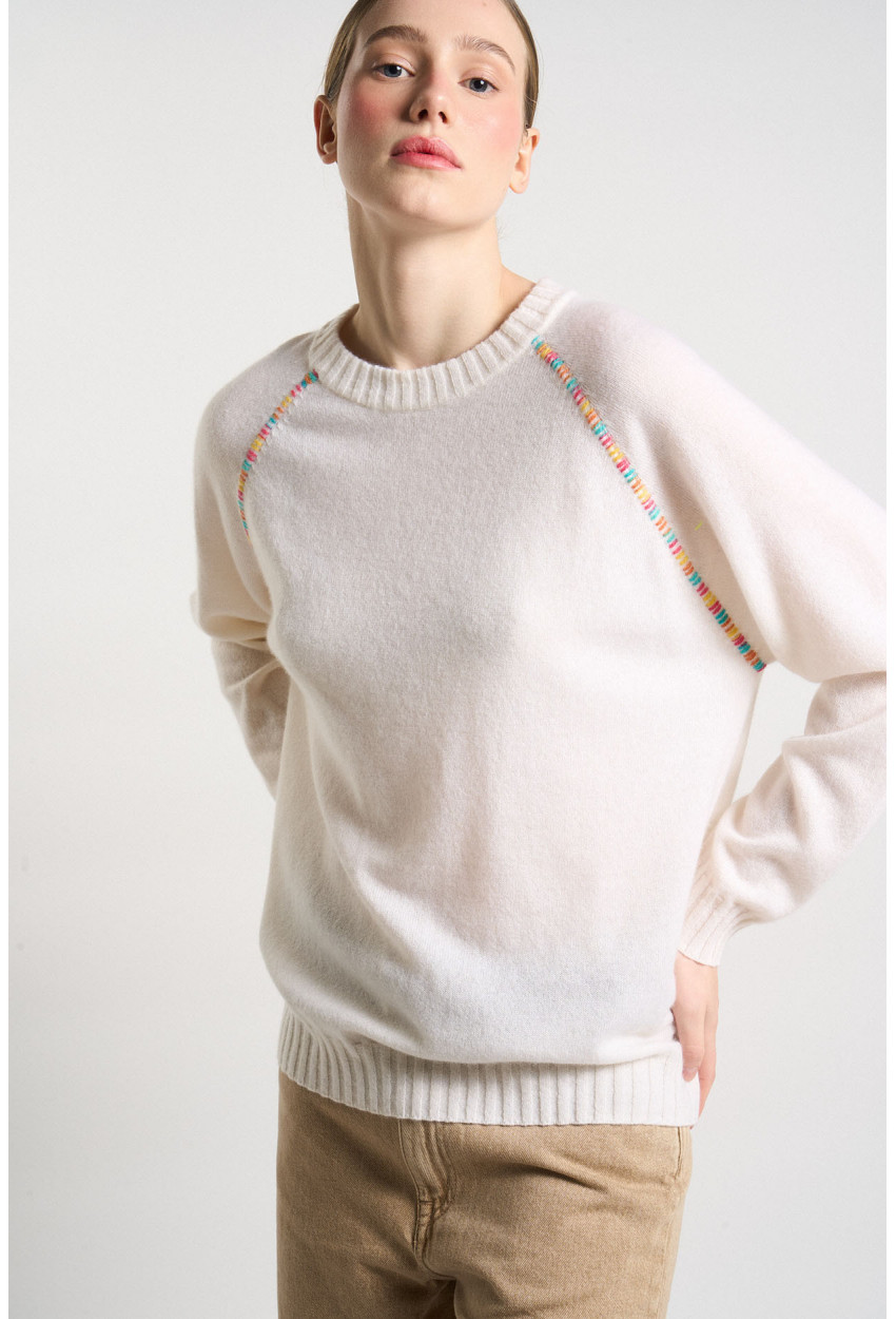 MONICOLAS CASHMERE SWEATER MILK