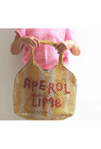 The Jacksons Drew Stripe Bag “Aperol Time”