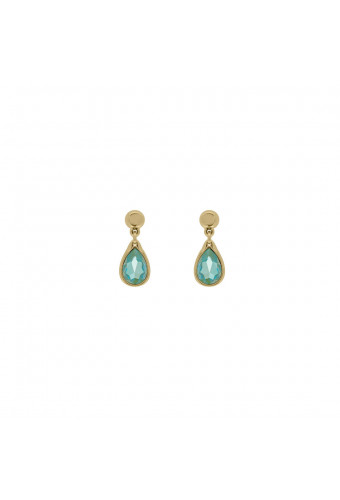 Boucle d'oreille Tiny Green Delite