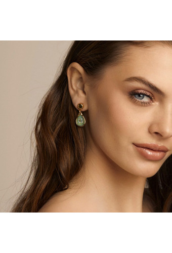 Boucle d'oreille Tiny Green Delite