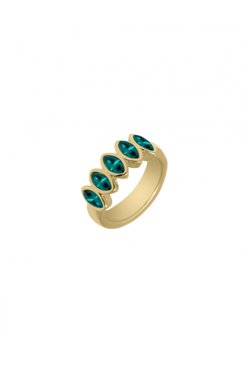 Bague Harlequin Emeraude