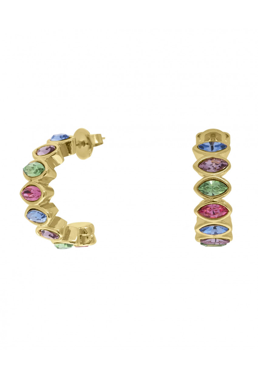 Boucles d'oreille Harlequin multicolores