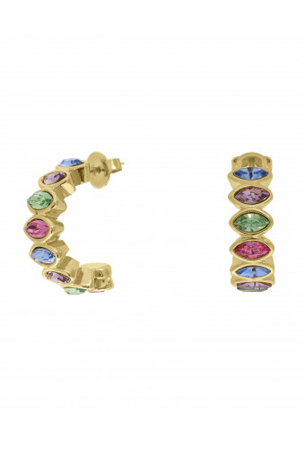 Boucles d'oreille Harlequin multicolores
