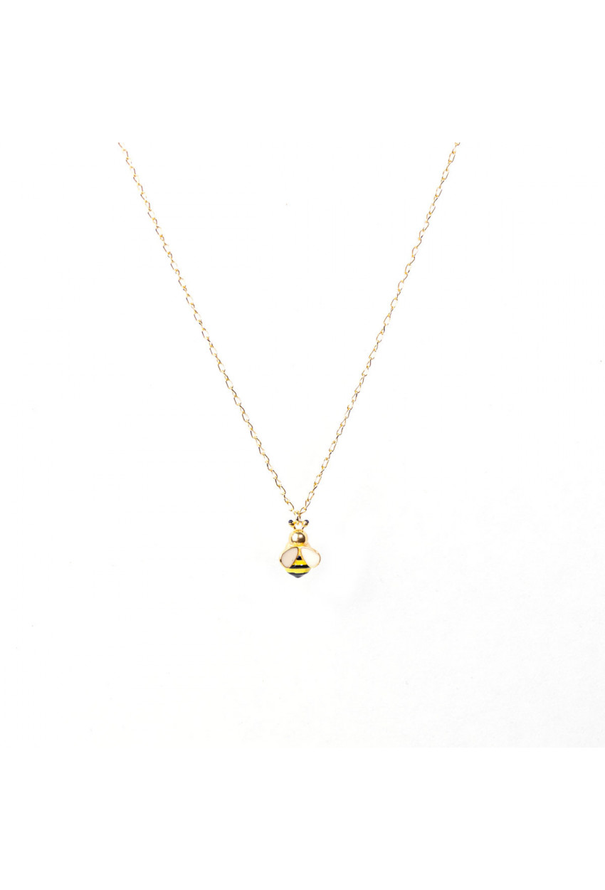 Collier Abeille émail