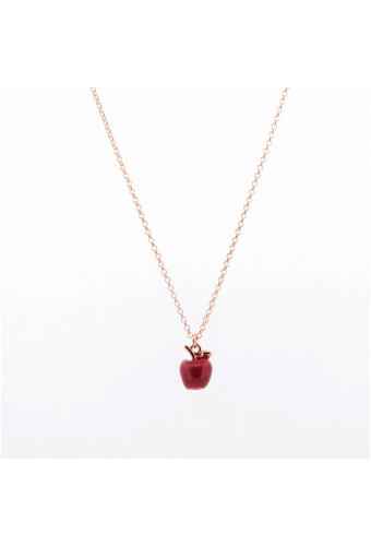 Collier Pomme émail