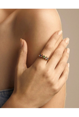 Bague Harlequin Rainbow