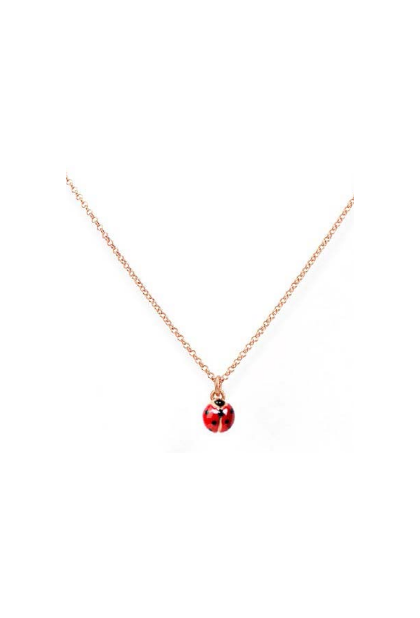 Collier Coccinelle émail