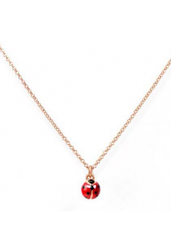 Collier Coccinelle émail