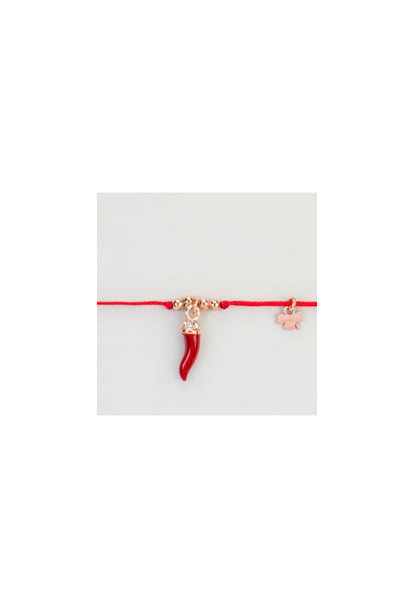 Bracelet cordon Corne d'abondance émail