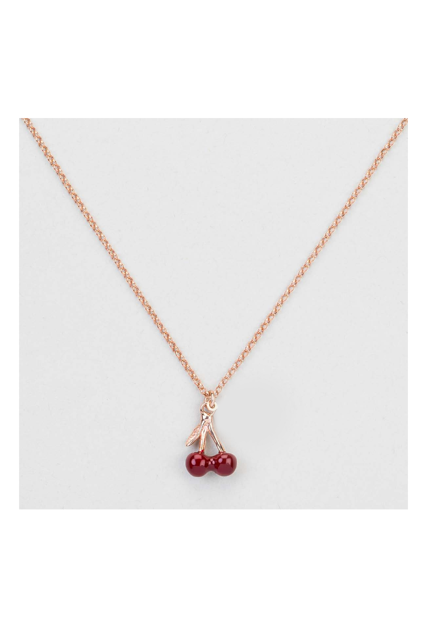 Collier Cerise émail
