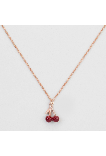 Collier Cerise émail