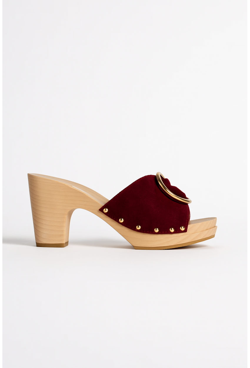 sabots mules YEYE VELVET Grena