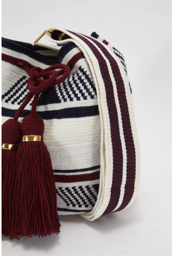 Marina S colorblock Burgundy reglable