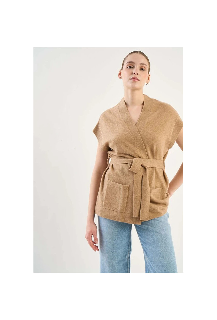 GILET CAMEL GOOTY