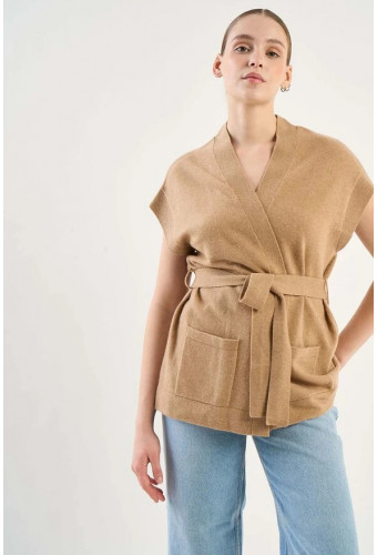 GILET CAMEL GOOTY