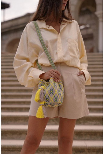 Petit sac Bosque  AALUNA- Citron, frêne et vert