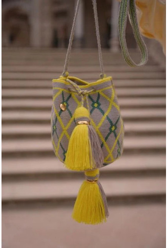 Petit sac Bosque  AALUNA- Citron, frêne et vert